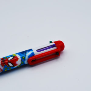 Bolígrafo escolar de SPIDERMAN de 6 colores