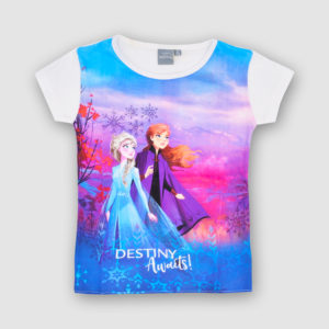 Camiseta FROZEN de manga corta para niña