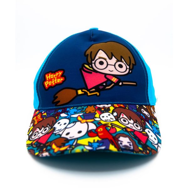 Gorra visera curva HARRY POTTER, béisbol, infantil, niño, producto original con la licencia Harry Potter de Warner Bros Entertainment, protección UV30+ UPF, colores: azul y azul marino.