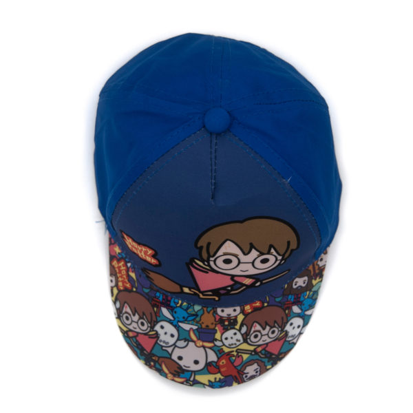 Gorra visera curva HARRY POTTER, béisbol, infantil, niño, producto original con la licencia Harry Potter de Warner Bros Entertainment, protección UV30+ UPF, colores: azul y azul marino.