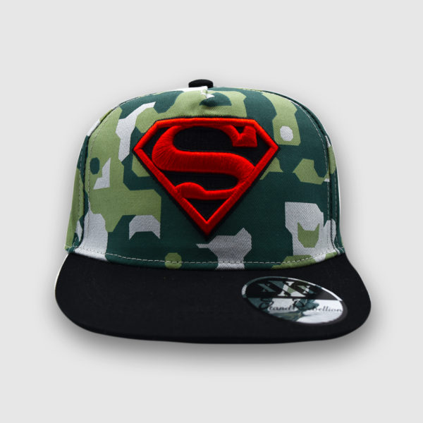 Gorra Hip Hop de SUPERMAN para chico. Camuflaje.