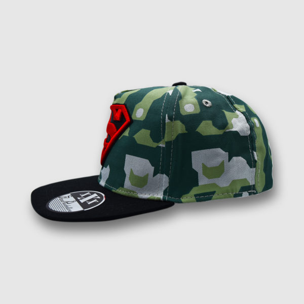 Gorra Hip Hop de SUPERMAN para chico. Camuflaje.