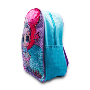 Mochila de lentejuelas de LOL para niña con sirena