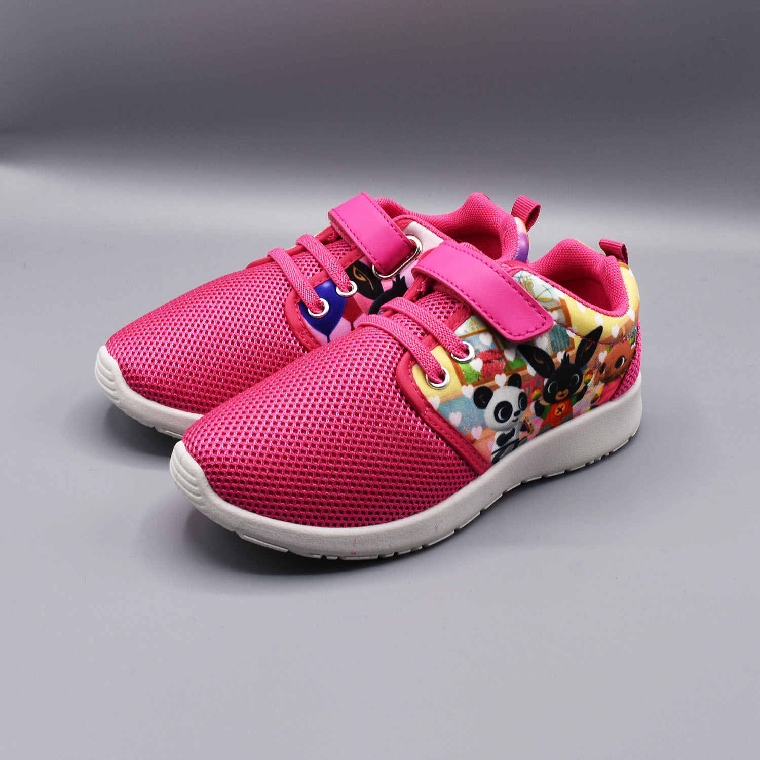 zapatilla niña deportivas bing casual infantil rosa velcro