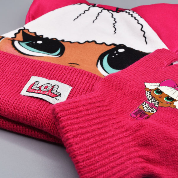 Conjunto de gorro con orejas y guantes de LOL para niña - Imagen 6