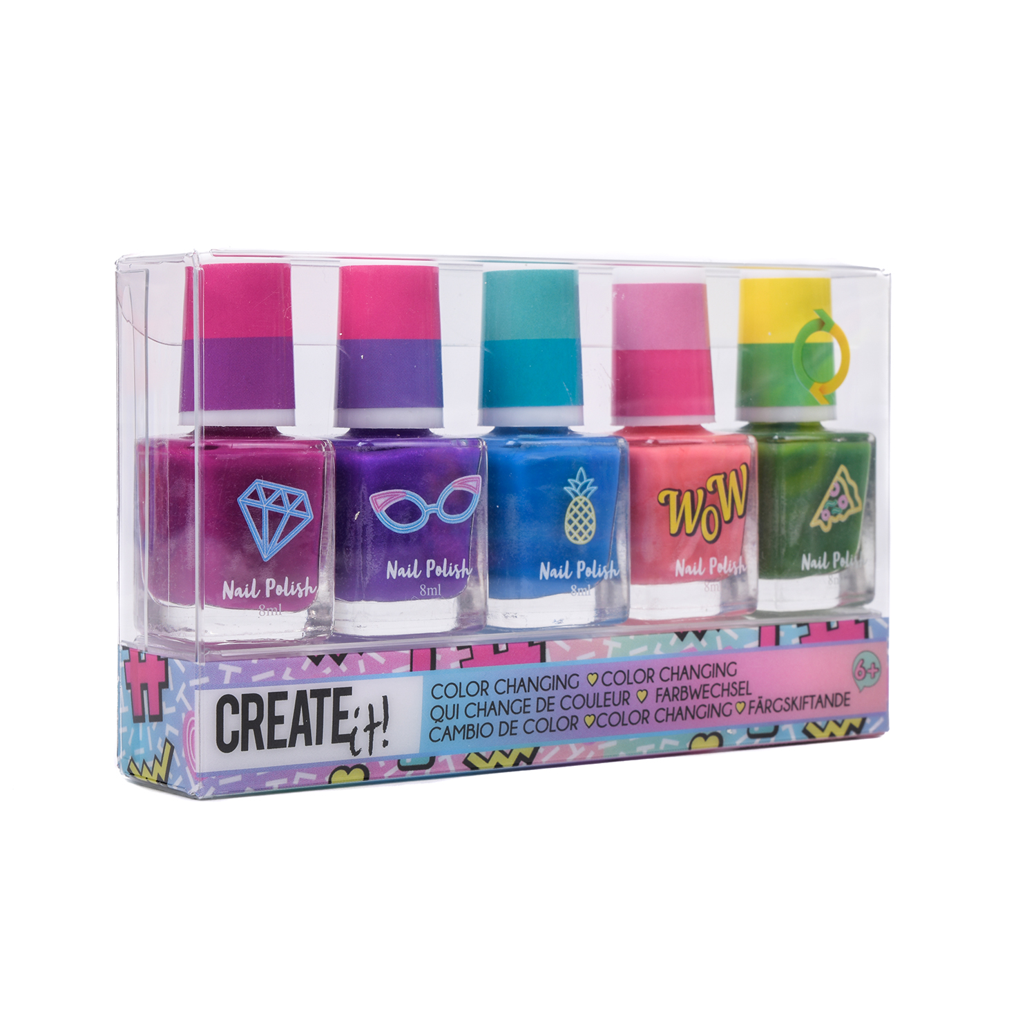Set de 5 esmaltes de uñas de diferentes olores Create It! - Imagen 2