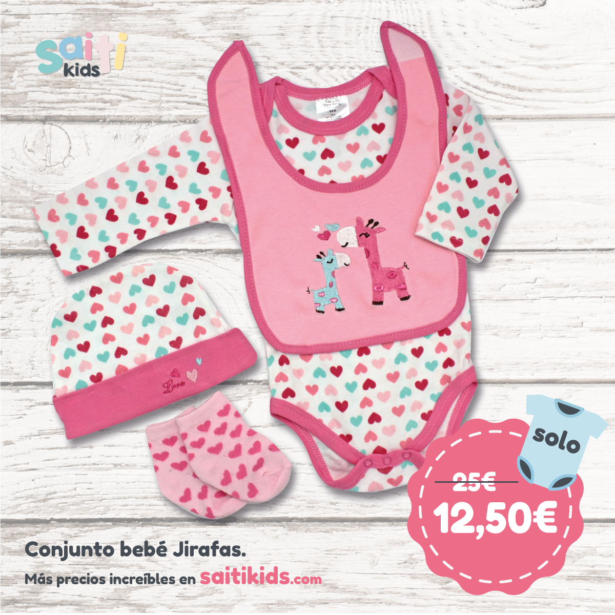 conjunto de ropa para bebé chica