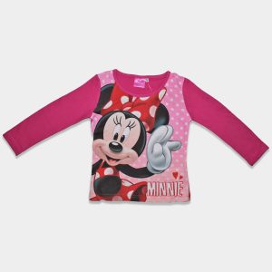 Camiseta manga larga de Minnie para niña