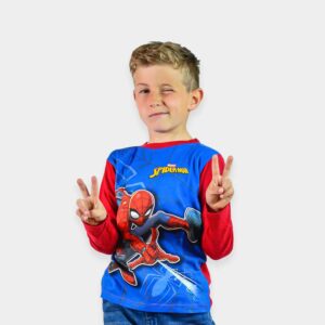 Camiseta manga larga Spiderman, niño