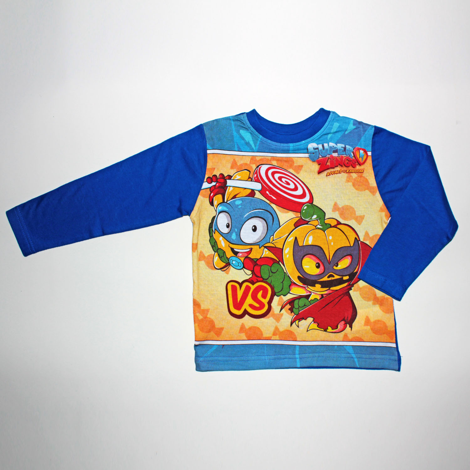 camiseta superzings o superthings azul para niños