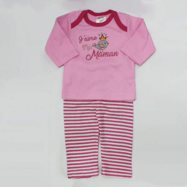 Set de 5 piezas para bebé niña con pajarito - Imagen 4
