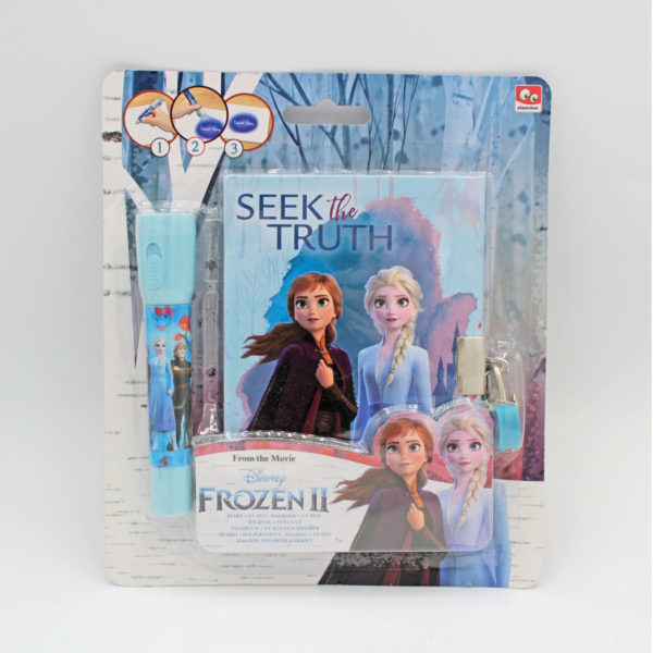Set de diario y bolígrafo con luz ultravioleta de Frozen - Imagen 2