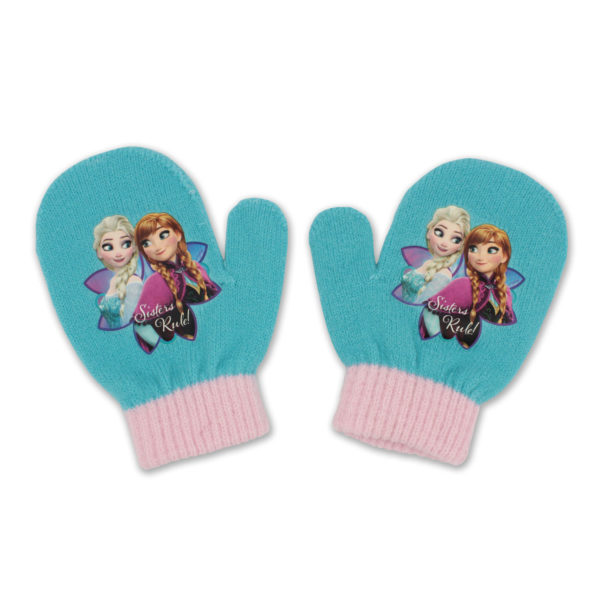 Manoplas de FROZEN para niña en fucsia y turquesa - Imagen 6