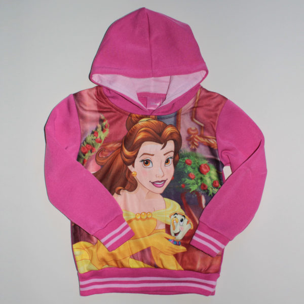 sudadera princesa disney con capucha para niña