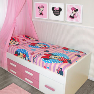 Juego de cama franela de Minnie