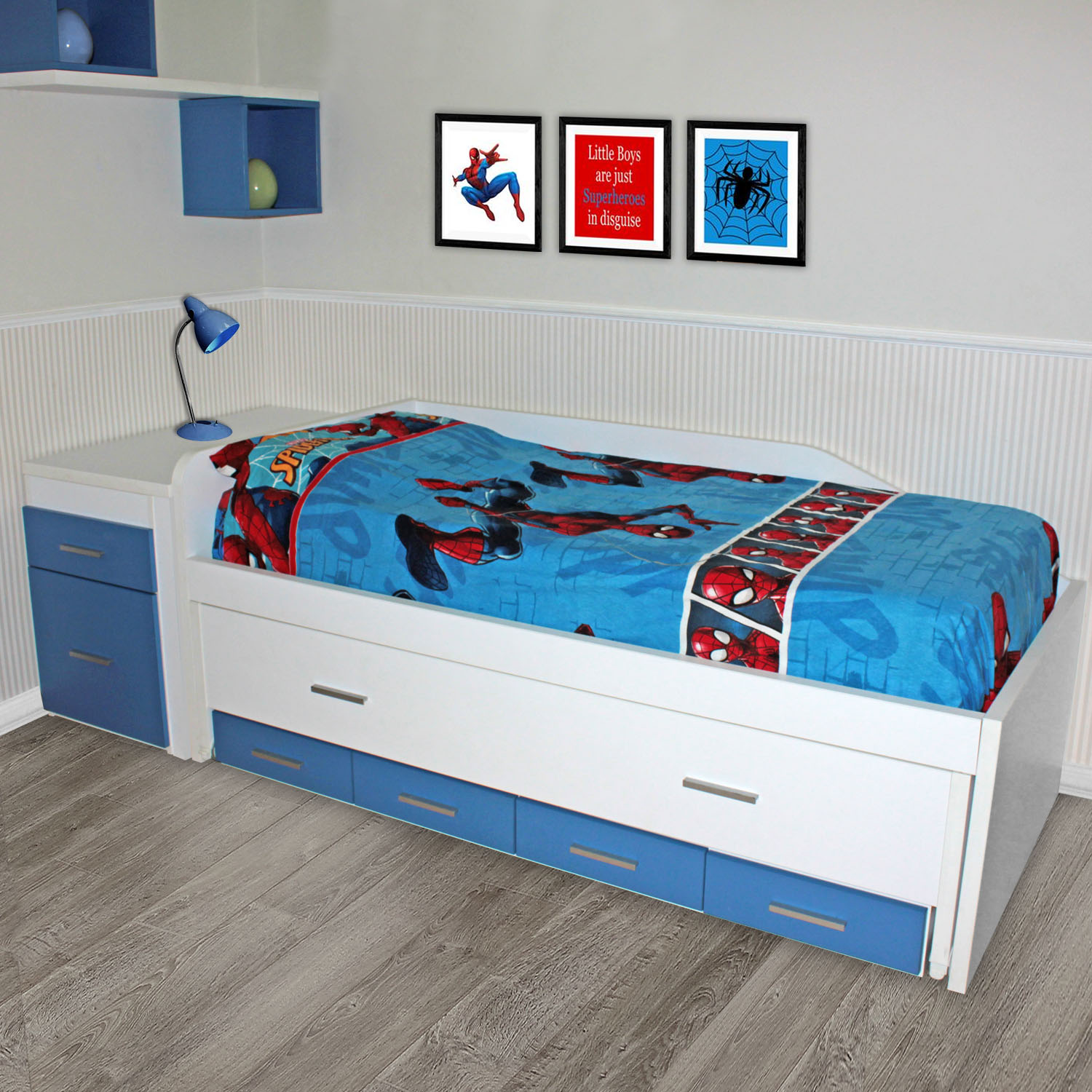 Juego de cama franela de Spiderman para niños | Saiti Kids