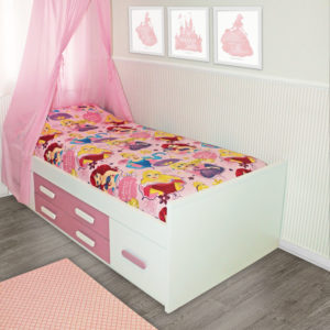 Juego de cama franela de Princesas Disney