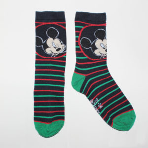 Pack de 3 calcetines de Mickey para niños en rojo, negro y verde