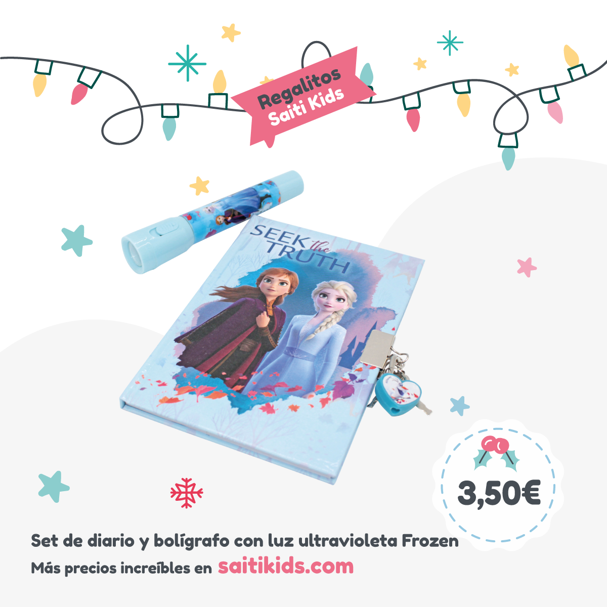 diario y boligrafo frozen para niñas