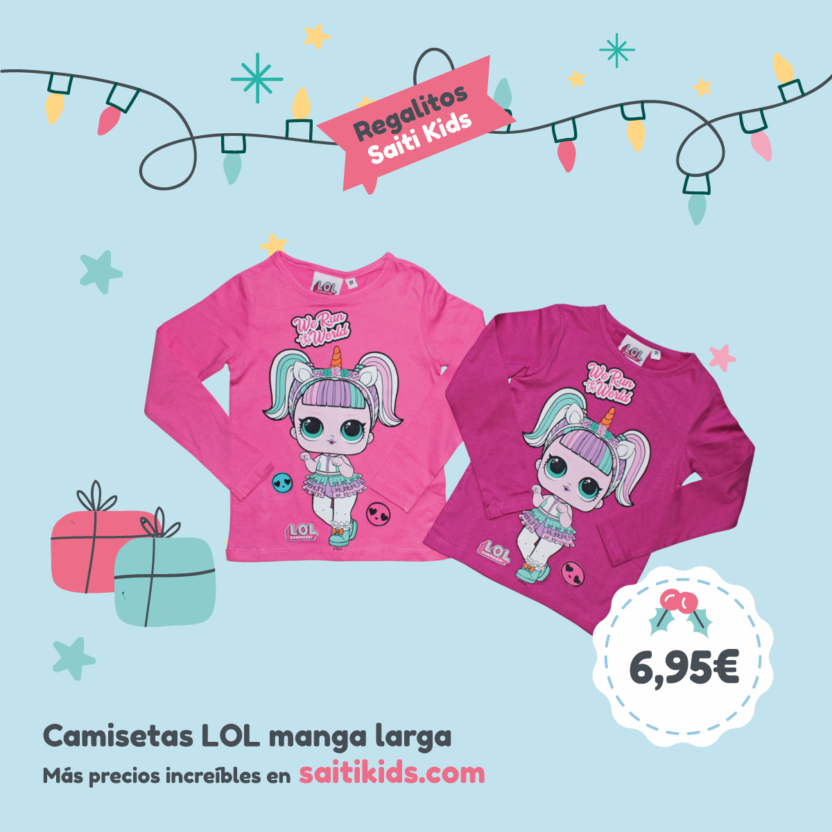 camisetas manga larga LOL infantiles