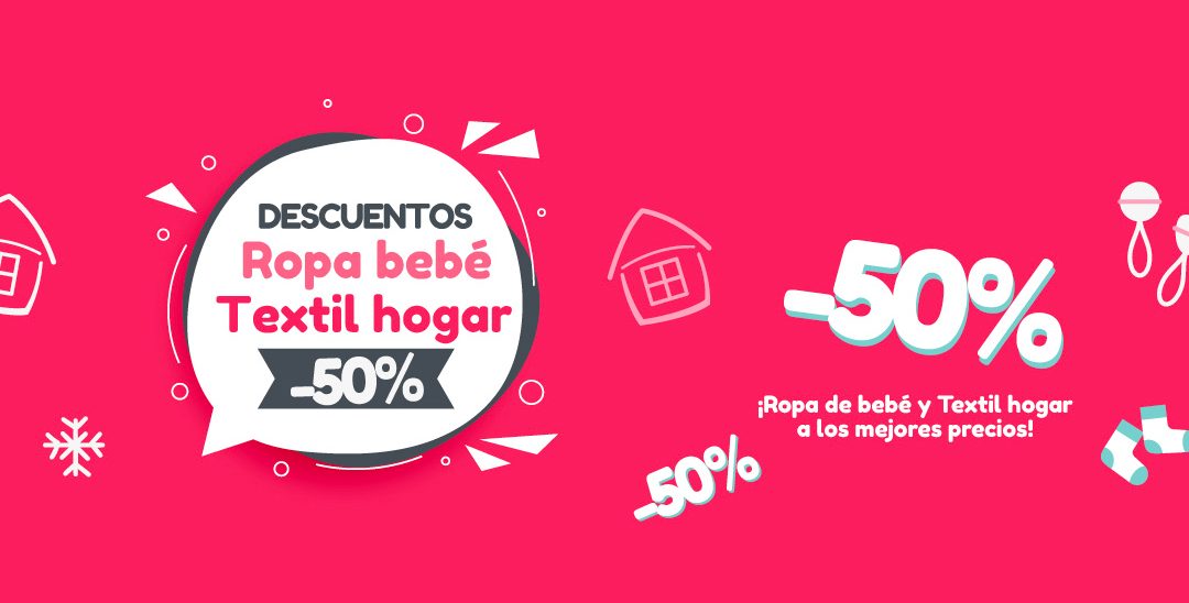 Rebajas de invierno: 50% de descuento en regalos para niños, ropa de bebé y productos textiles del hogar