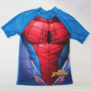 Camiseta de playa Spiderman para niño con protección solar