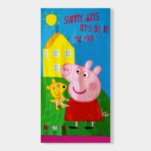 Toalla de Peppa Pig para niña