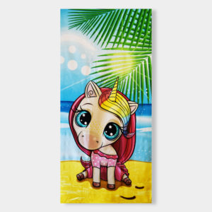 Toalla UNICORNIOS PLAYA para niña