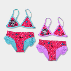 Bikini LOL niña disponible en 2 colores.