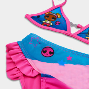 Bikini LOL Surprise para niña en fucsia