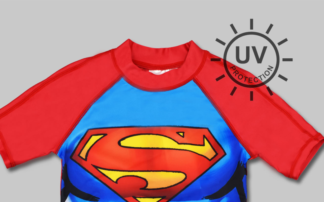 camiseta proteccion solar niños superman marvel