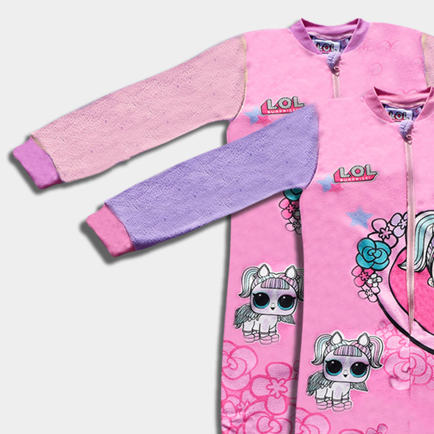 Hermanos medio puñetazo Pijama Mono de niña LOL Surprise, 2 colores | Saiti Kids