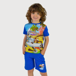 Conjunto de verano LOONEY TUNES 2 piezas niño Bugs bunny y Coyote