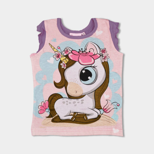 camiseta unicornio infantil de niña