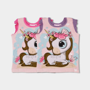 camiseta unicornio infantil para niña