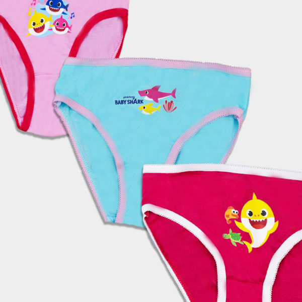 Baby Shark bragas de niña. Pack de 3 - Imagen 2