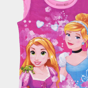 pijama infantil verano princesas disney rosa fucsia