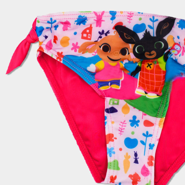 bañador culotte bing para niña color rosa fucsia