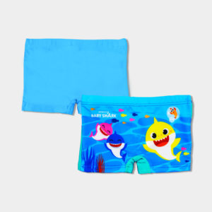 Bañador boxer infantil Baby Shark para niño color azul