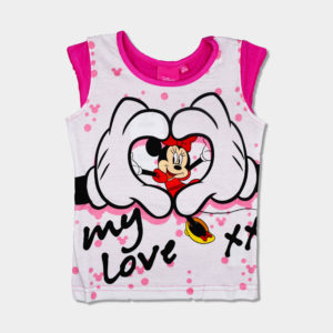 camiseta infantil niña minnie mouse