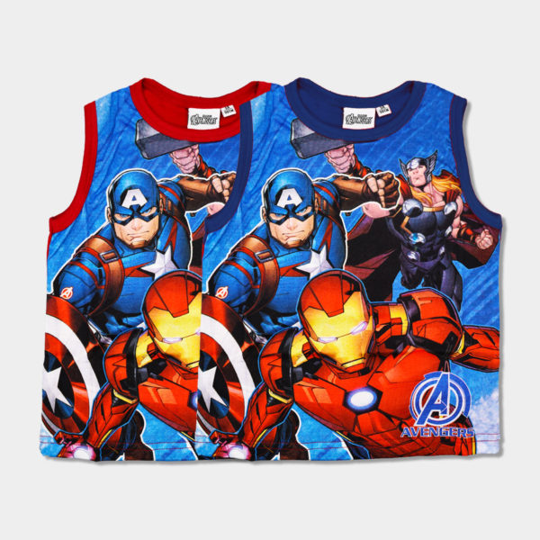 camiseta de niño vengadores sin mangas