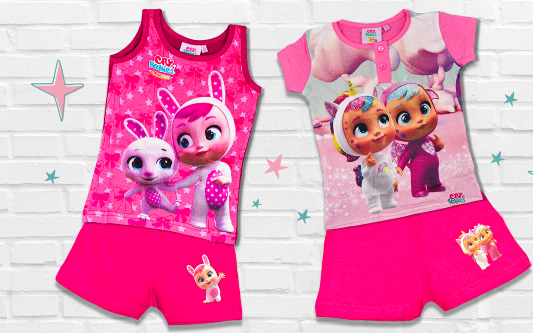 pijamas de verano infantiles bebes llorones cry babies