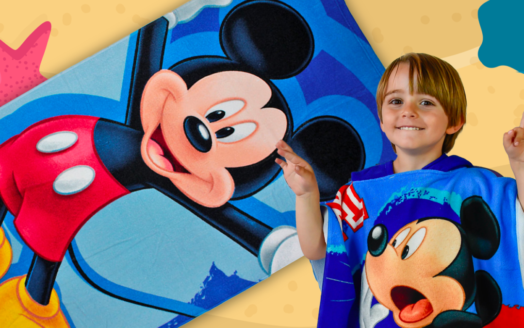 toallas y ponchos de mickey mouse disney