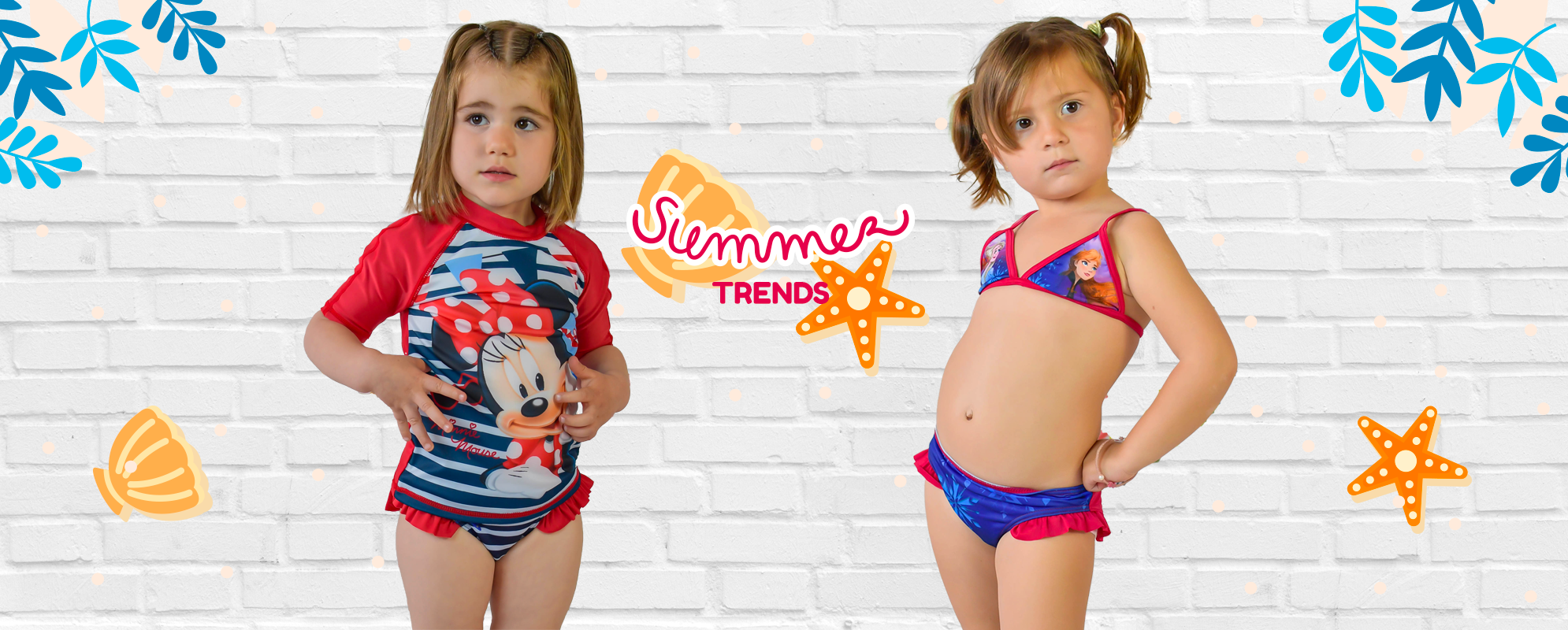 Bañadores con volantes niña: bikinis culottes infantiles | Saiti