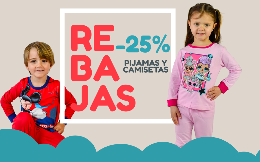 Rebajas Verano 2021 en Saiti Kids: Oferta descuento -25% en pijamas infantiles y camisetas para niños