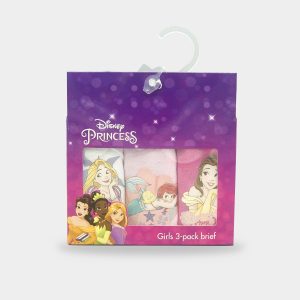 bragas pack princesas disney para niña en tres diseños diferentes