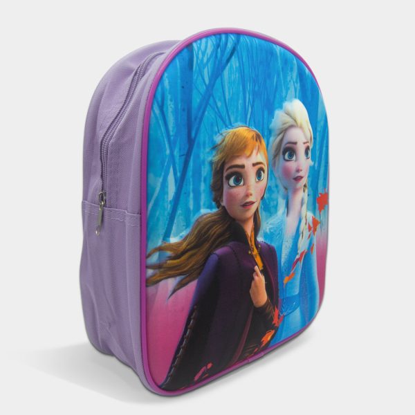 mochila 3d frozen para niña de color lila