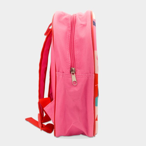 mochila 3d de minnie mouse para niña de colores rosa y rojo