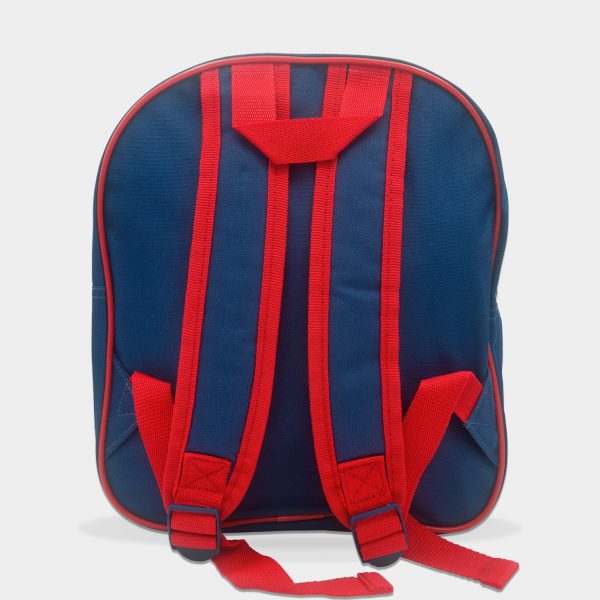 mochila 3d spiderman para niño con colores azul y rojo
