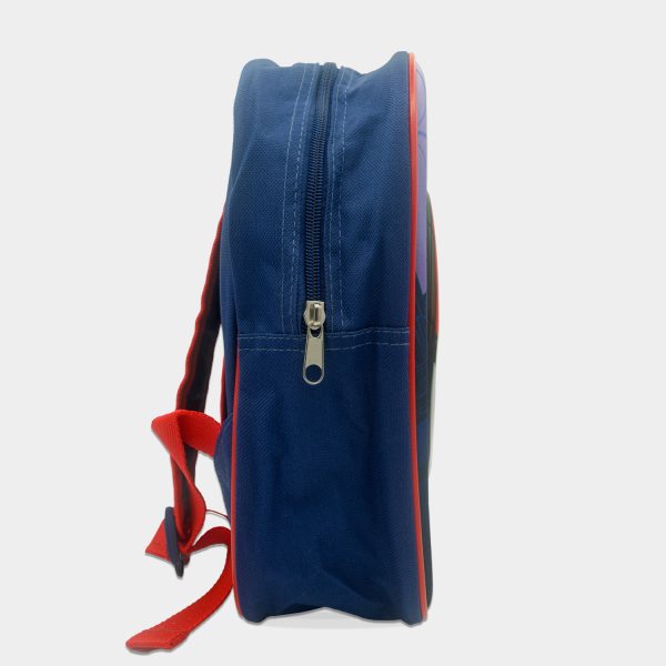 mochila 3d spiderman para niño con colores azul y rojo